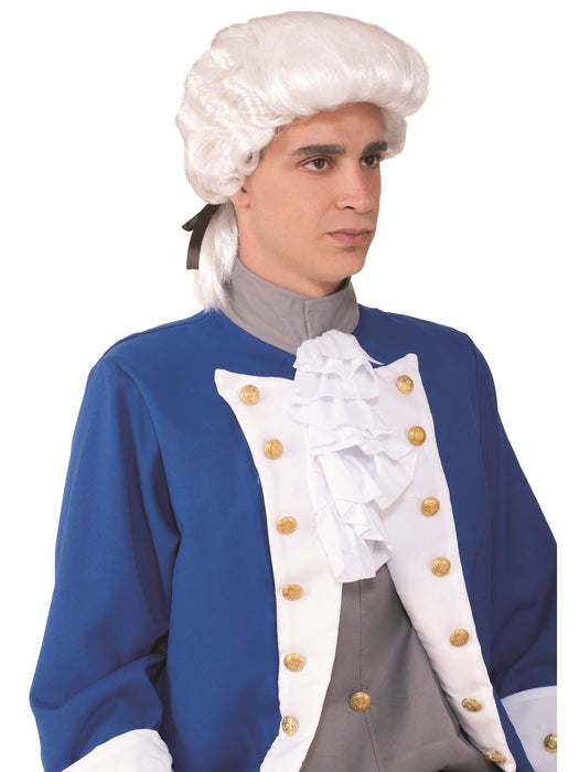 Adult Deluxe Colonial White Wig - costumesupercenter.com
