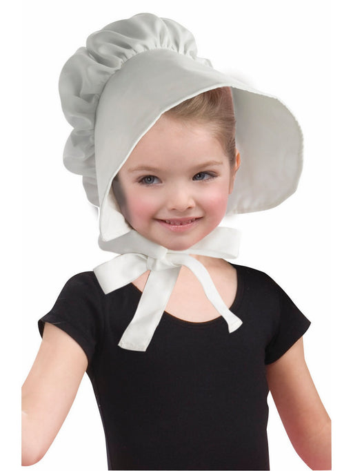 White Bonnet Hat for Child - costumesupercenter.com