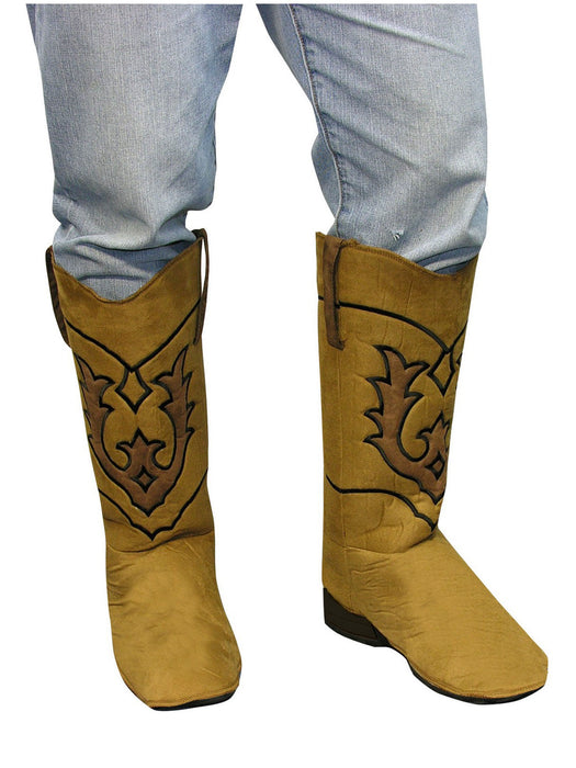 Cowboy Brown Boot Tops - costumesupercenter.com