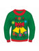 Light and Sound Jingle Bells Adult Sweater - costumesupercenter.com