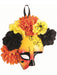 Adult Orange/Yellow Day of The Dead Mask - costumesupercenter.com