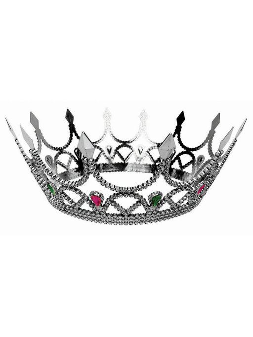Silver Regal Queen Crown - costumesupercenter.com