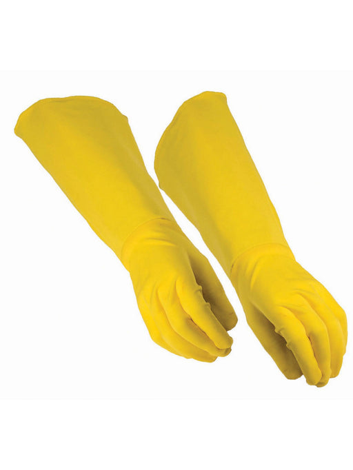 Adult Yellow Superhero Gloves - costumesupercenter.com