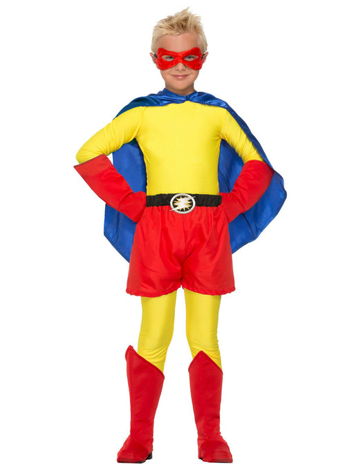 Kids Red Superhero Boot Tops - costumesupercenter.com