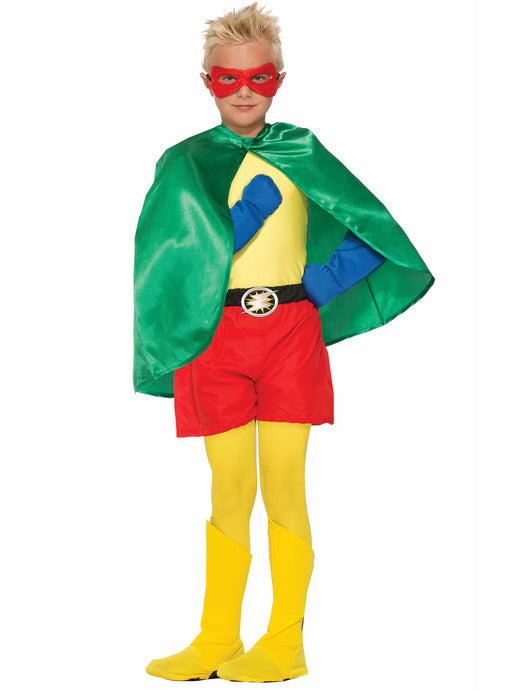 Kids' Yellow Superhero Boot Tops - costumesupercenter.com