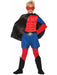 Kids' Black Superhero Boot Tops - costumesupercenter.com