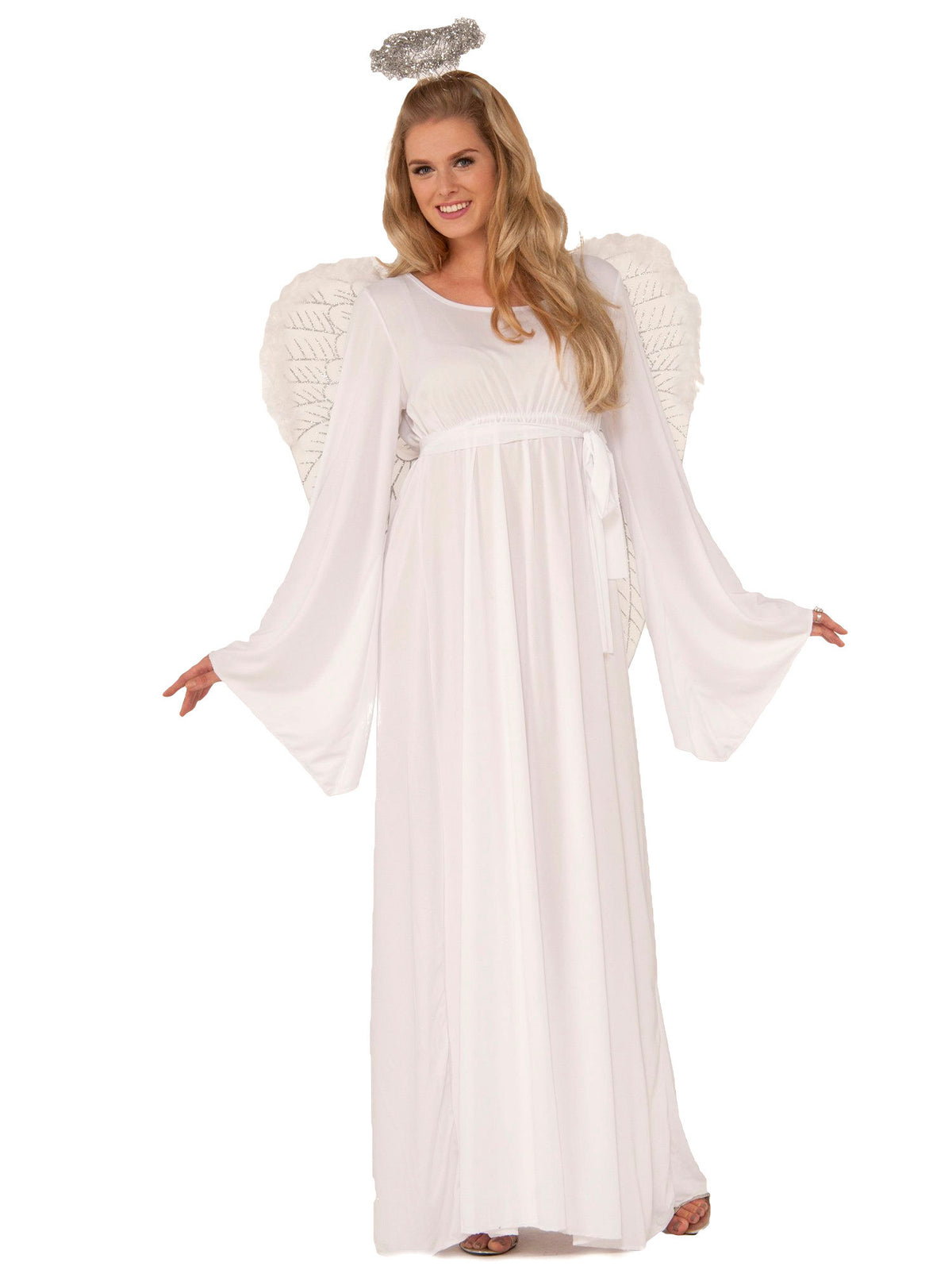 white christmas dresses Forum Novelties Women's Angel Dress and Halo Costume Kit, White, XL