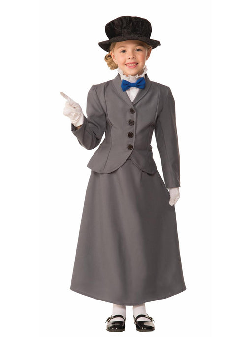 Girls' English Nanny Costume - costumesupercenter.com