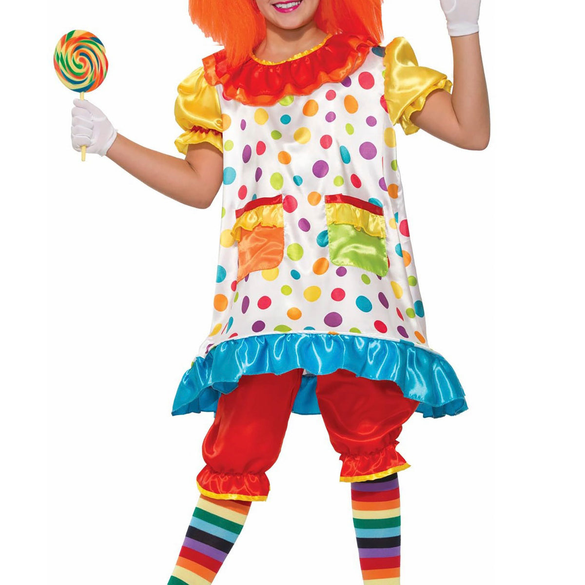 Girls Wiggles The Clown Costume — Costume Super Center