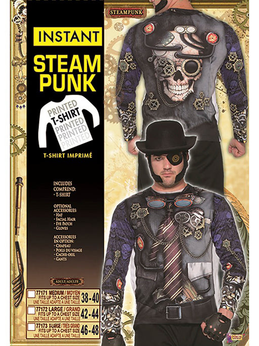 Men's Sublimation Shirt Steampunk Man - costumesupercenter.com