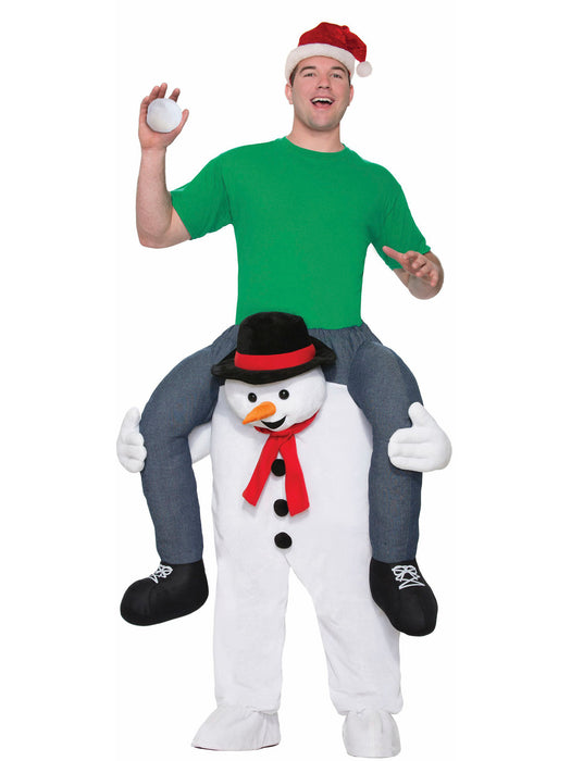 Mens Cold Shoulders Snowman Ride On Costume - costumesupercenter.com