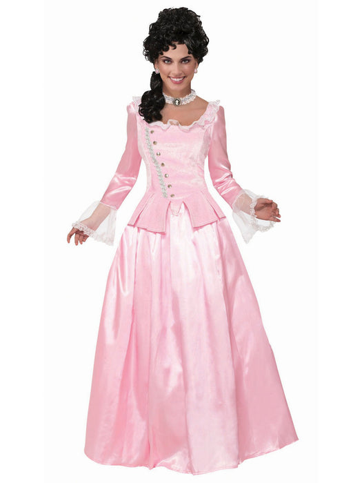 Pink Colonial Maiden Costume - costumesupercenter.com