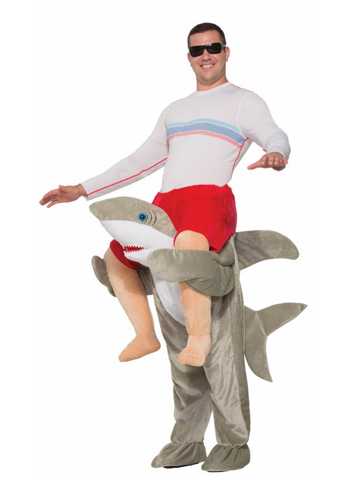 Mens Ride on Shark Costume - costumesupercenter.com