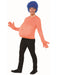 Womens Cartoon Tummy Shirt Orange - costumesupercenter.com