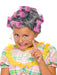 Girls' Old Lady Wig with Pink Curlers - costumesupercenter.com