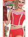 Womens Red Cheerleader Top - costumesupercenter.com