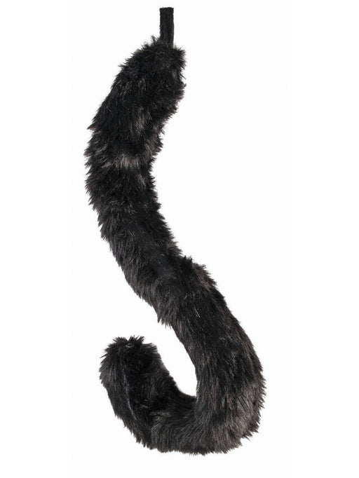 Adult Black Plush Long Tail - Economy - costumesupercenter.com