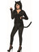 Womens Blk Cat Hoodie - costumesupercenter.com