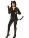 Womens Blk Cat Hoodie - costumesupercenter.com