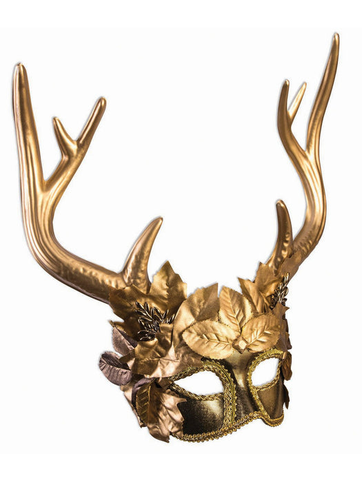 Golden Faun Mythical Creatures Mask - costumesupercenter.com