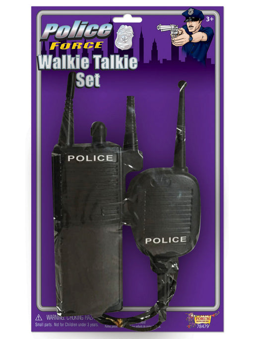 Adult Police Walkie Talkie Prop Set - costumesupercenter.com