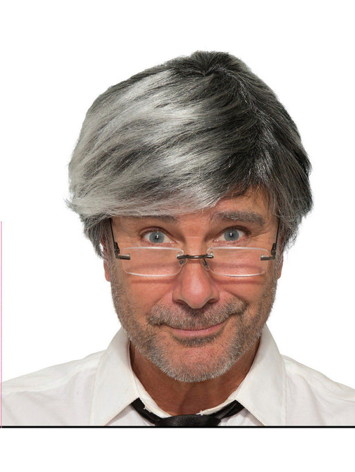 Adult Gray Old Man Wig - costumesupercenter.com