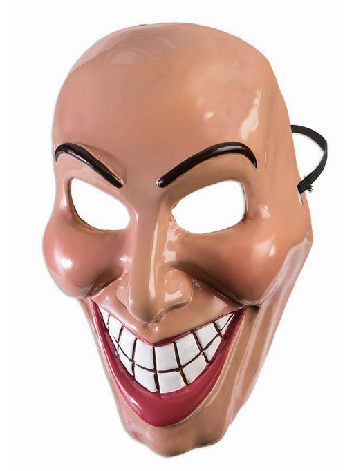 Adult Beige Evil Grin Half Mask - costumesupercenter.com