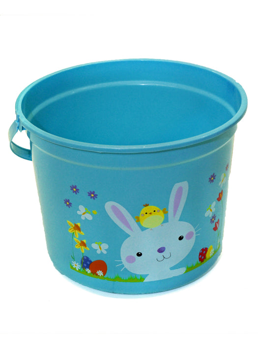 8-inch Blue Easter Bucket - costumesupercenter.com
