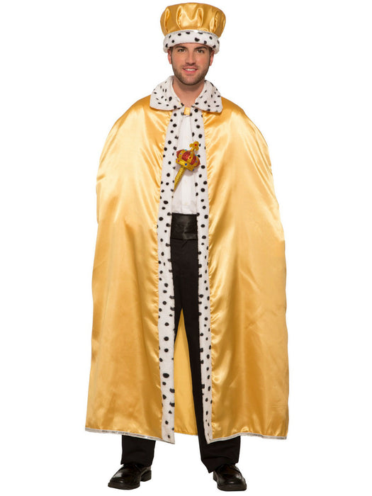 Gold Royal Cape for Adults - costumesupercenter.com