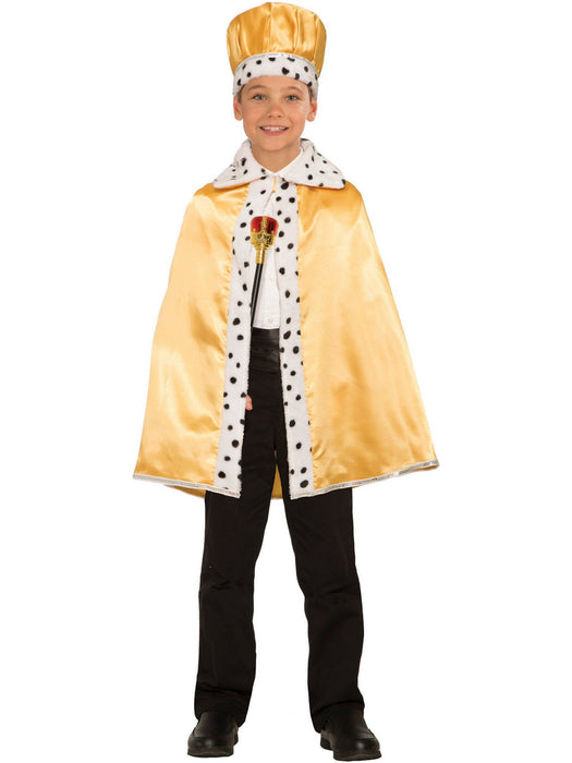 Gold Royal Cape for Children - costumesupercenter.com