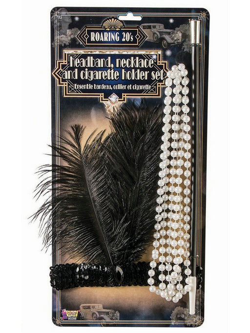 Women's Flapper Accessory Set - costumesupercenter.com