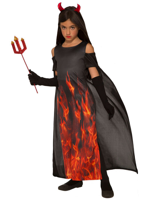 Girl's Little Devil Costume - costumesupercenter.com