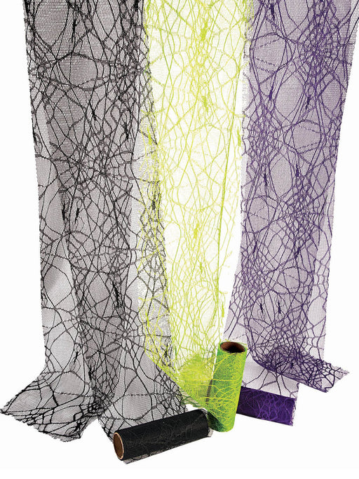 5 Yards Green Tulle Spider Web Decoration - costumesupercenter.com