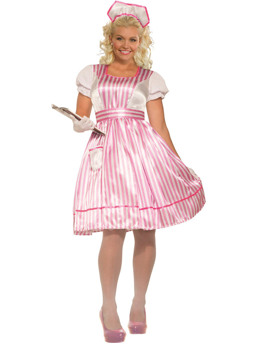 Womens Candy Striper Plus Costume - costumesupercenter.com