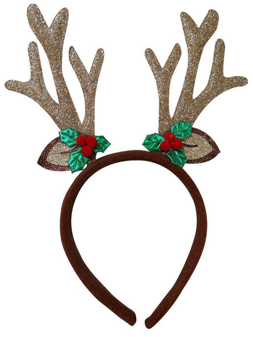 Holiday Reindeer Antler and Ear Headband - costumesupercenter.com