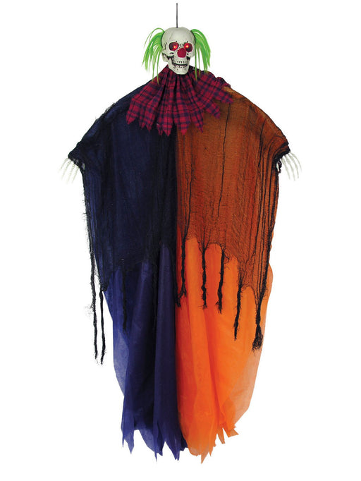 57-inch Light Up Hanging Evil Clown - costumesupercenter.com