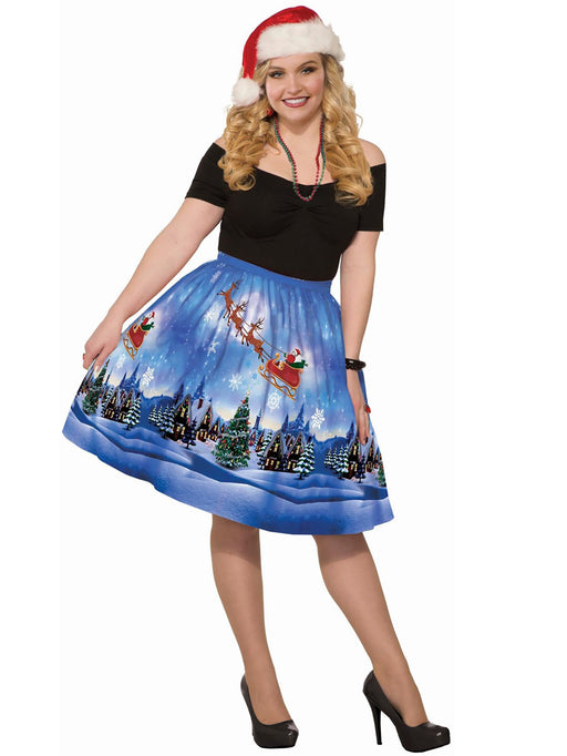 Women's Christmas Eve Plus Dress - costumesupercenter.com