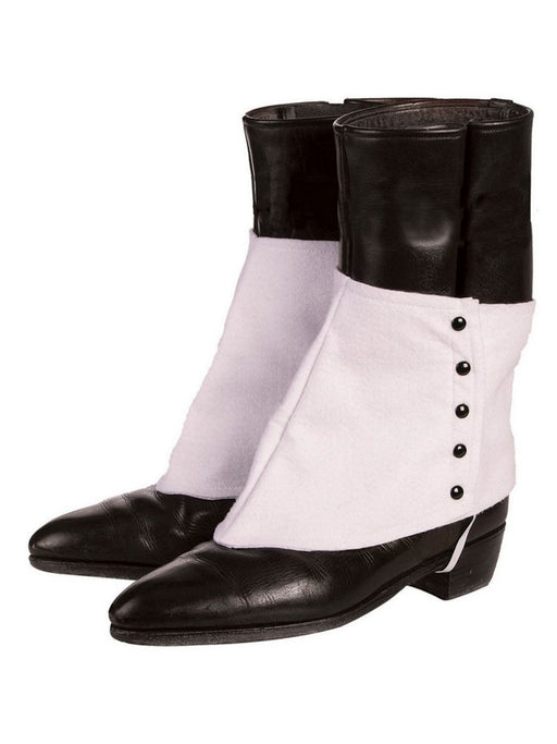 Spats w/ Black Buttons for Gangster Costume - costumesupercenter.com