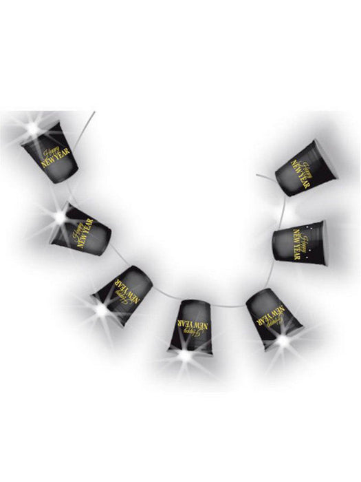 Light Up New Year Cup Necklace - costumesupercenter.com