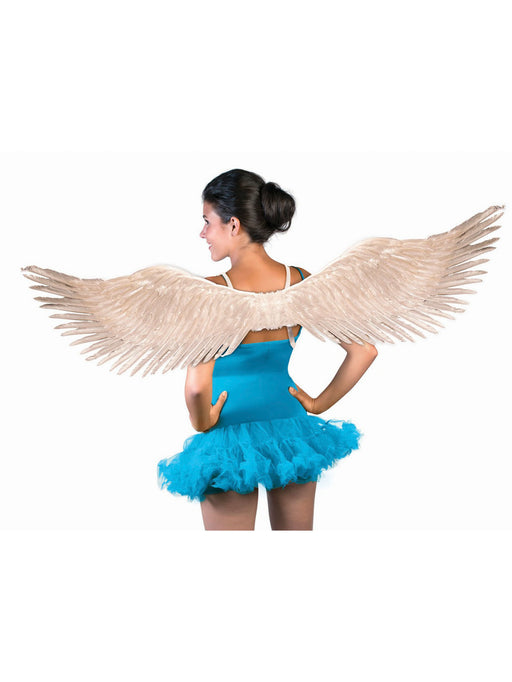 Set of Silver Feather Wings - costumesupercenter.com