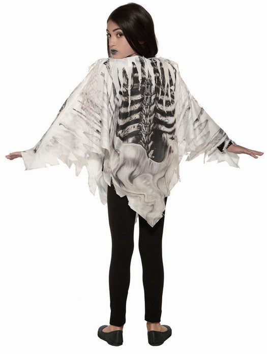 Skeleton Poncho - Child Costume - costumesupercenter.com
