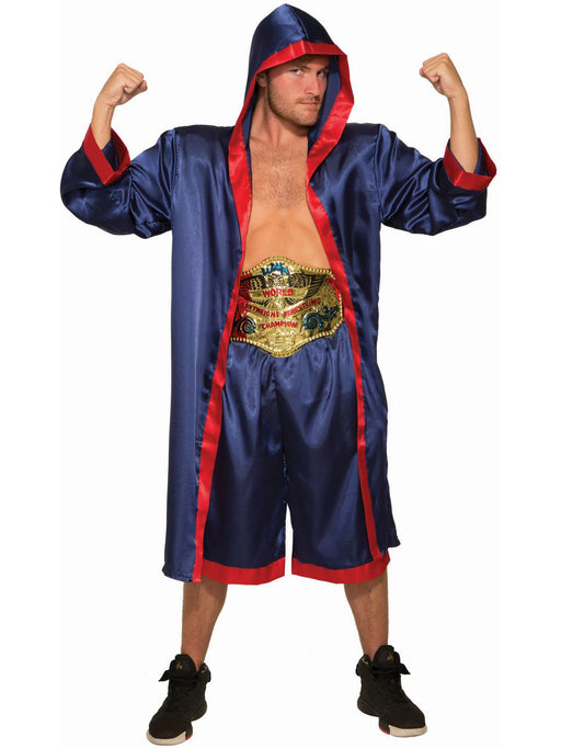 Mens Blue Adult Boxer Costume - costumesupercenter.com