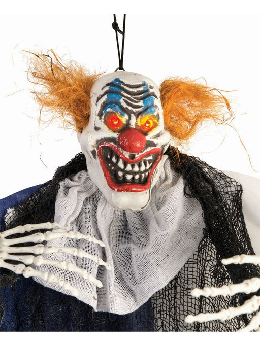 Light Up Eyes Hanging Clown Prop - costumesupercenter.com