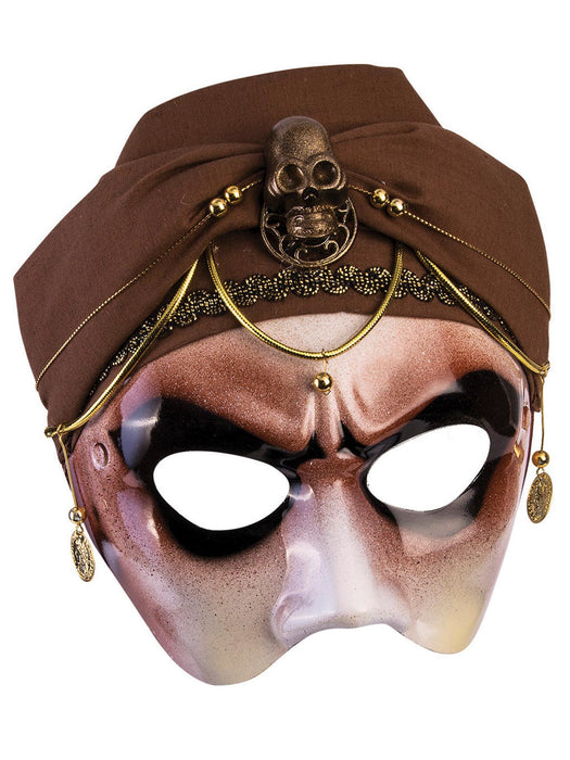 Adult Half Mask W/Brown Scarf - costumesupercenter.com
