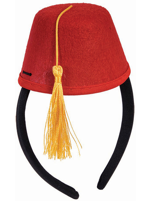 Adult Red Mini Fez Hat - costumesupercenter.com