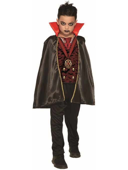 Boys' Sublimation Classic Vampire Costume - costumesupercenter.com