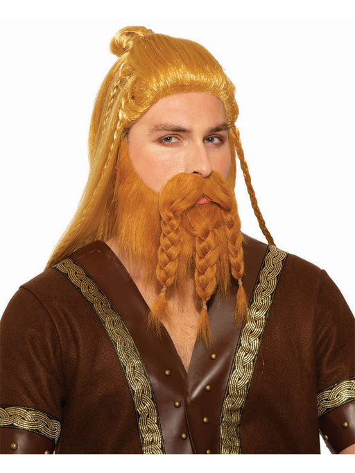 Deluxe Viking Wig and Beard - costumesupercenter.com