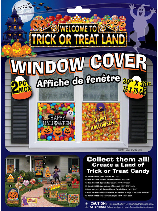 Trick Or Treat Land Window Cover - costumesupercenter.com