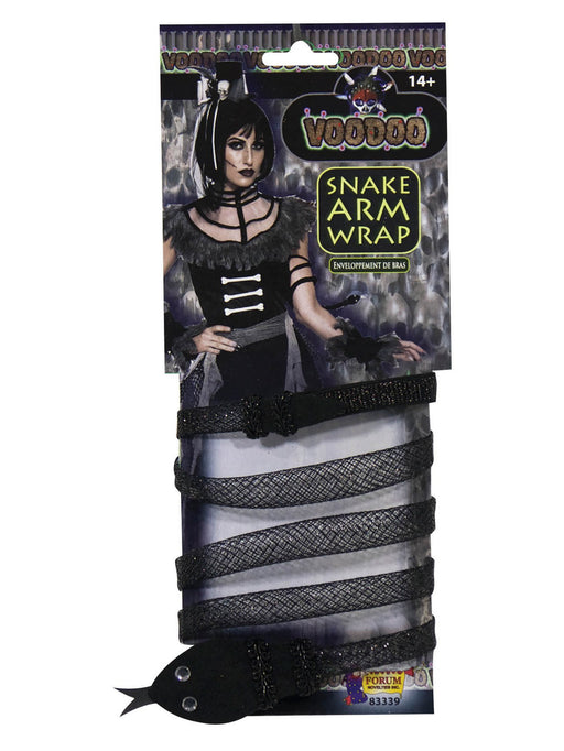 Women's Dark Magic Black Snake Arm Wrap - costumesupercenter.com