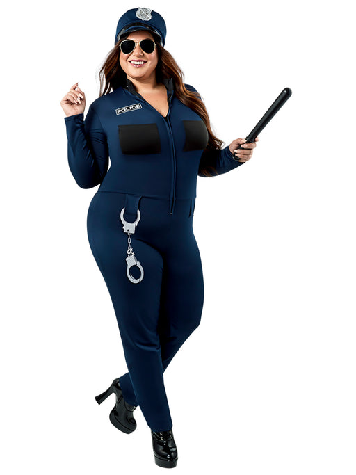 Adult Sexy Cop Plus Costume - costumesupercenter.com
